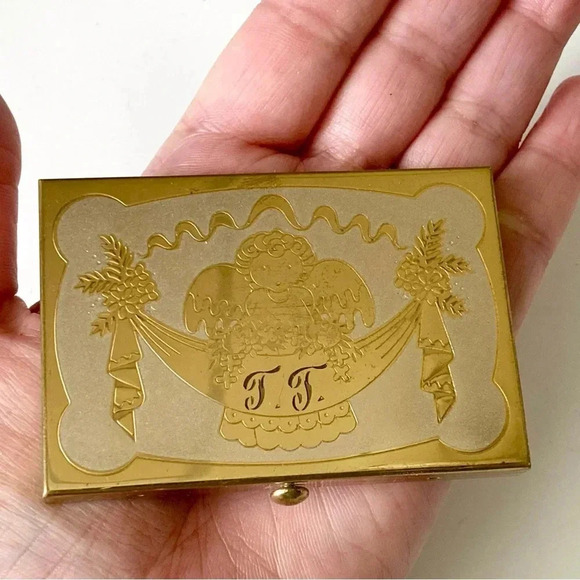 Vintage Collectable Parker Pens “Wadsworth” Compact with Angel and Floral Design - Picture 9 of 9